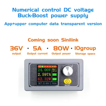 

XYS3580 DC DC Buck Boost Converter CC CV 0.6-36V 5A Power Module Adjustable Regulated laboratory power supply variable
