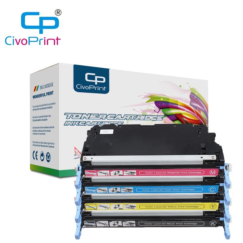 Civoprint 501A Q6470A Q6471A Q6472A Q6473A uyumlu HP toner kartuşu renkli  LaserJet 3600 3600dn 3600n 3800 H3800dn - AliExpress