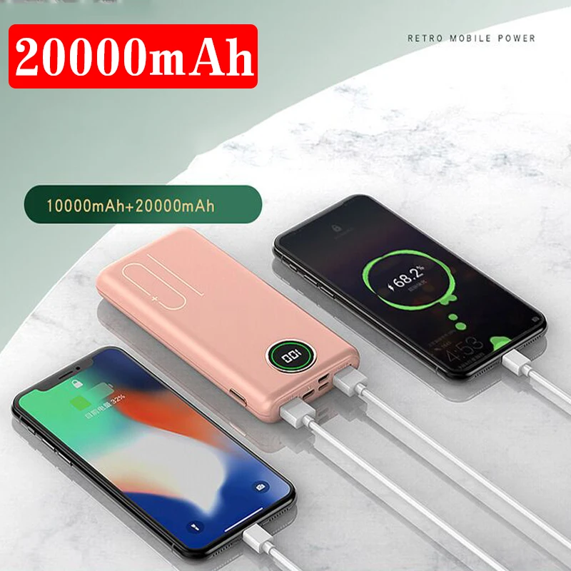 20000mAh Fast Charging Power Bank, Used For Laptop External Battery Charger, Used For IPhone Samsung Xiaomi power bank battery