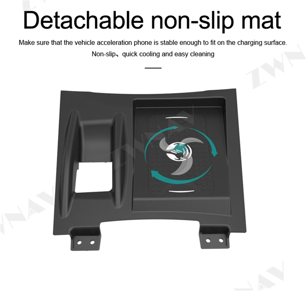 QI Car Wireless Charger Quick Charge For Nissan X-trail Qashqai 2015 2016-2019 for Iphone XR XS MAX Infrared Sensor Phone Holder