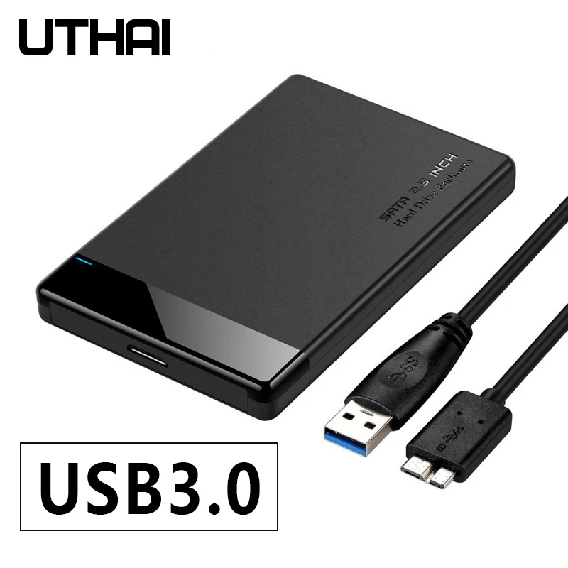 Uthai g28 5gbps usb 3.0 caixa de disco rígido móvel 2.5-Polegada sata suporta discos rígidos variosmecânicos e unidades de estado sólido (ssd)