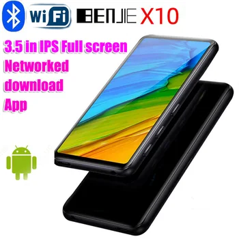 

BENJIE X10 Bluetooth MP3 Player With Full Touch Screen 8GB Portable Android Music MP3 Player With Wifi FM Recorder E-book Video