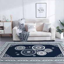 Ковер AOVOLL для гостиной, большой ковер, современный ковер с голубым и белым рисунком, ковер для детской комнаты, Скандинавское украшение для дома, для ребенка