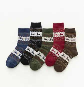

5 pairs of socks a set of Harajuku socks ladies socks female socks high socks fashion cute funny happy animal Christmas