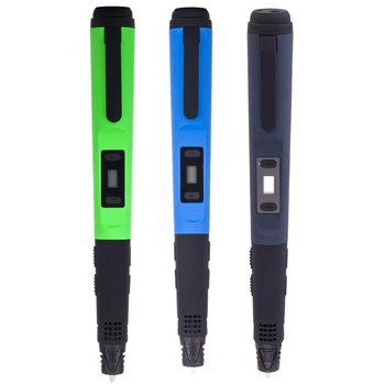 

F10 3D Pen Scribble Pen Pla Abs Filament 3D Printer Pen Birthday Gift 8 Speeds Lapiz 3D Printing Pen For School Gadget