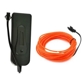 

3M Flexible EL Wire Tube Rope Battery Powered Flexible Neon Light Car Party Wedding Decor With Controller LED Light DropShipping