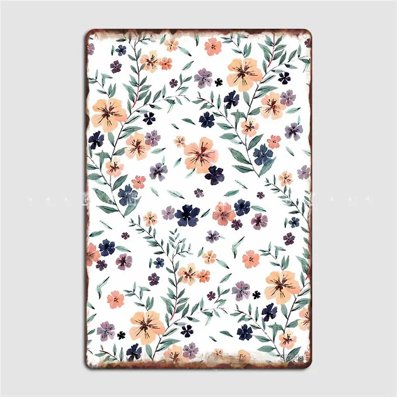 

Flowers Lovers Metal Sign Club Home Pub Garage Create Poster Tin Sign Poster