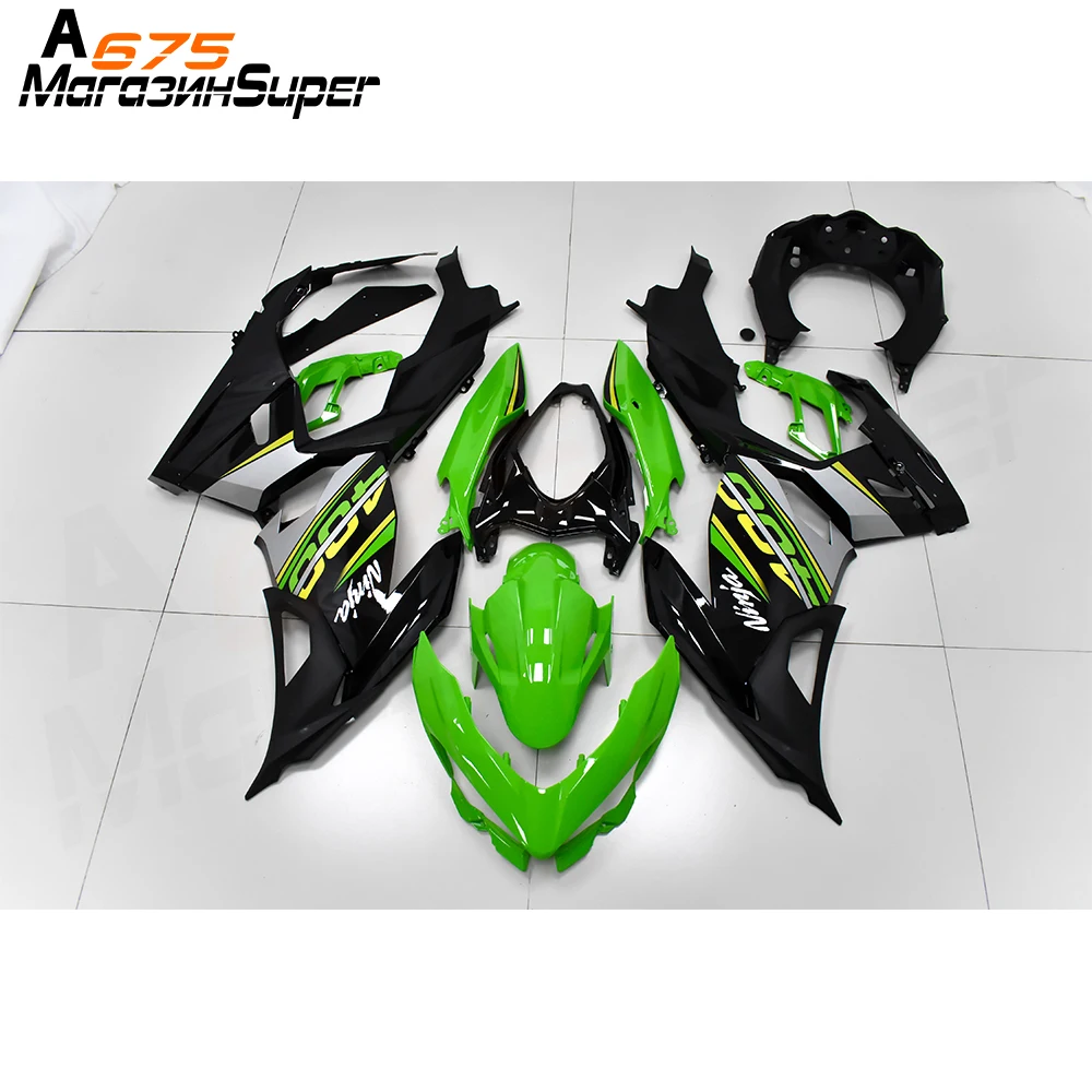 green Высокое качество ABS впрыска пластмассы обтекатели комплект для NINJA400 ниндзя 400 кузов - Цвет: green
