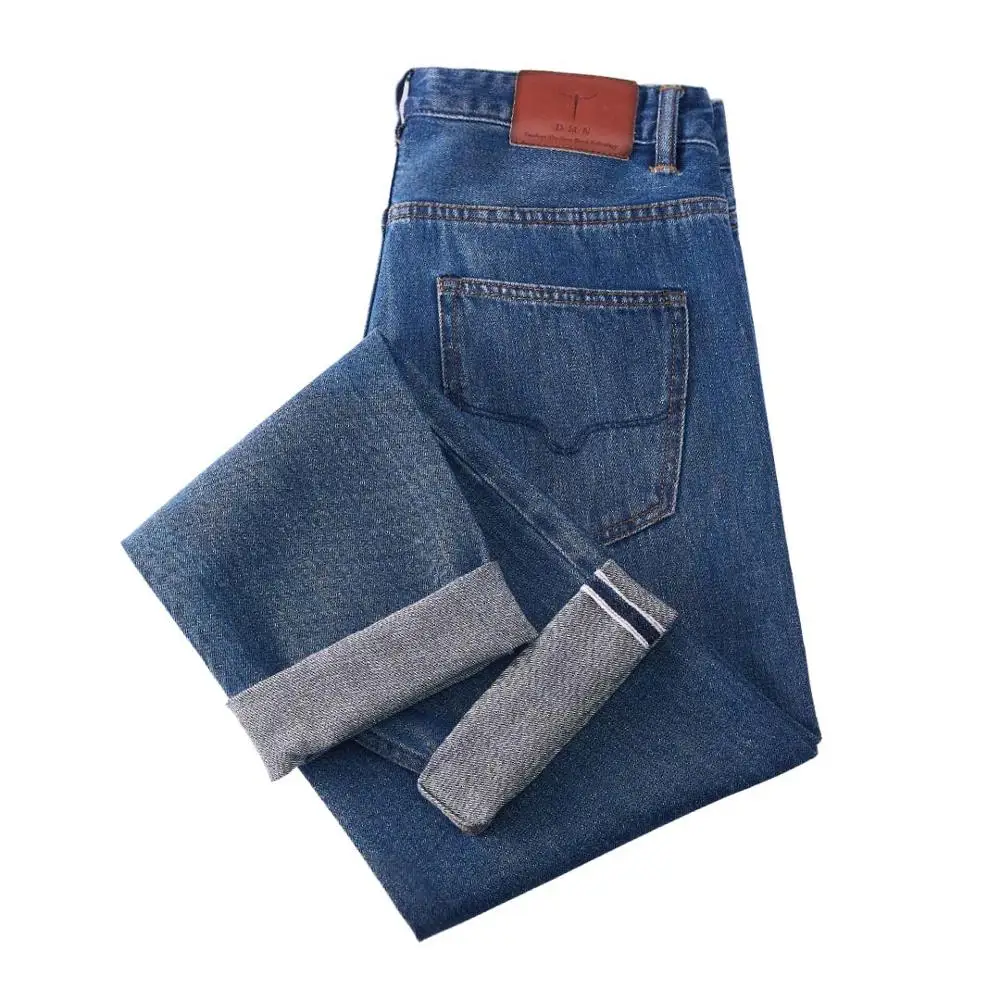 Xiaomi mijia DMN классические джинсы обновленная версия эластичные комфортные дышащие мужские деловые повседневные однотонные джинсы