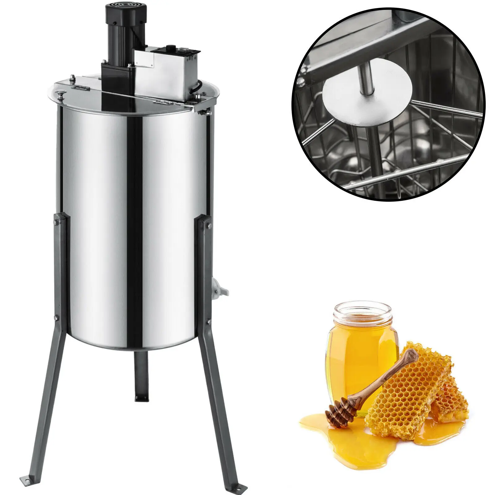 New Honey Extractor Spinner Extracting/Stainless Steel bearing with holder  1pcs 