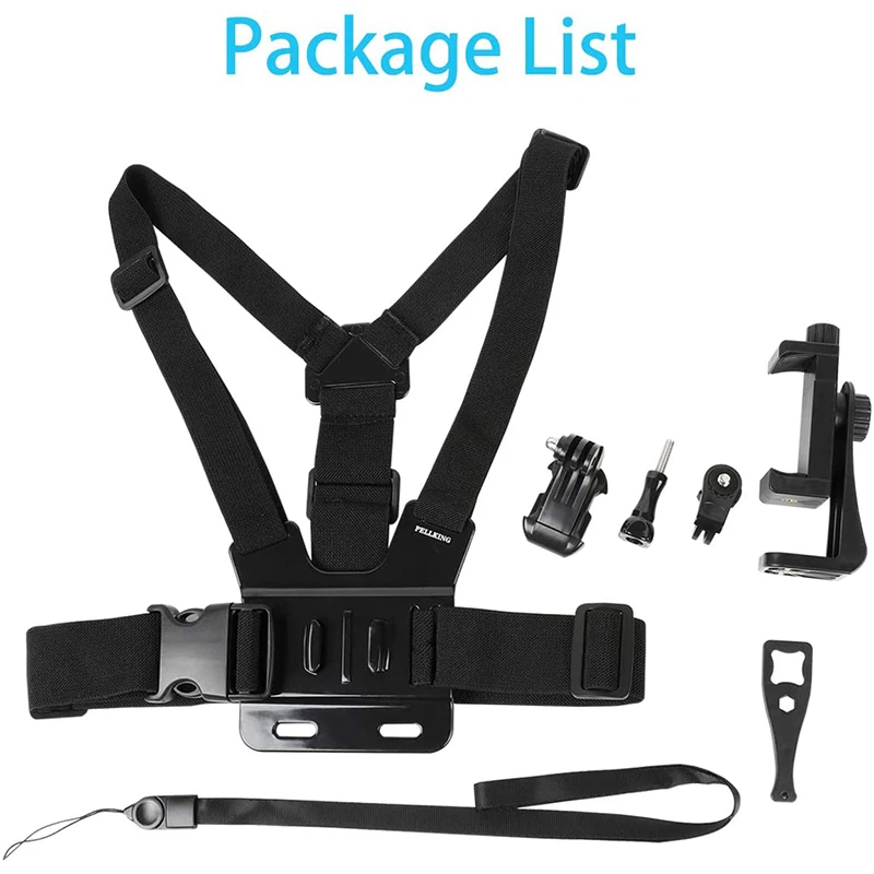 Use Your Mobile Phone as Action Cam Body Chest Harness Mobile Case