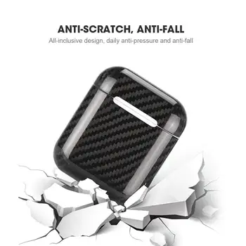 

1xGenuine Carbon Fiber 0.6mm Thiness Slim Outdoor Protective Case Cover For Apple Airpods 1 2 GT