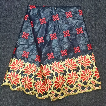 

Wonderful design african bazin riche getzner with stones 2019 cotton brode bazin brode high quality net lace for party dess blue