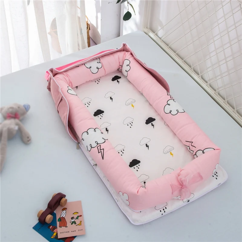 Baby Bassinet For Bed Portable Baby Lounger For Newborn Crib Breathable And Sleep Nest baby bassinet 0-12M