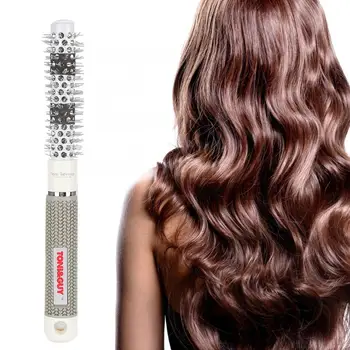 

Hair Brush Rolling Comb Cylinder Comb Ceramic Aluminum Hairstyling Comb for Home Beauty Salon Professional Hair Comb