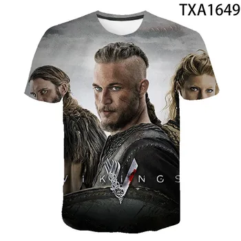 

2020 Viking T-Shirt Summer Men Women Children Ragnar Lothbrok 3D Printed Short Sleeve T-Shirt Kids Tops Fashion Casual Tees