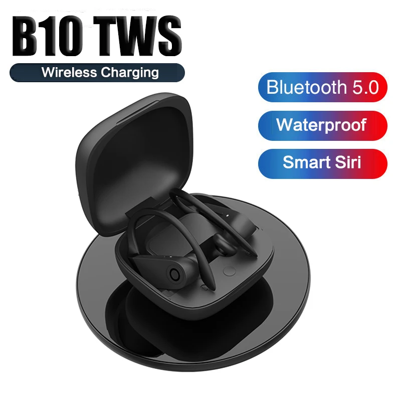 

b10 tws Pop up Wireless Earphones Bluetooth 5.0 Stereo HIFI Sound earbuds Sport headphones with Mic Gaming Headsets for phones