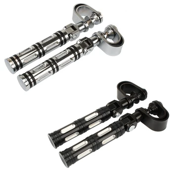 

1Pair Motorcycle Engine Guard Crash Bar Footrest Mount Clamp Highway Bar Foot Pegs for Honda Yamaha Suzuki Kawasaki Motorcycle A