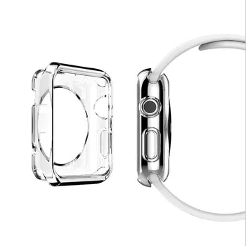 

Silicone TPU Soft Protective Case Shell Frame For iwatch Apple Watch Series 3/2/1 38mm/42mm Screen Protector Cover Protection