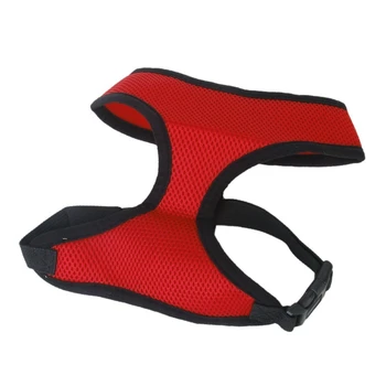 

New S code red breathable mesh pet dog car safety harness