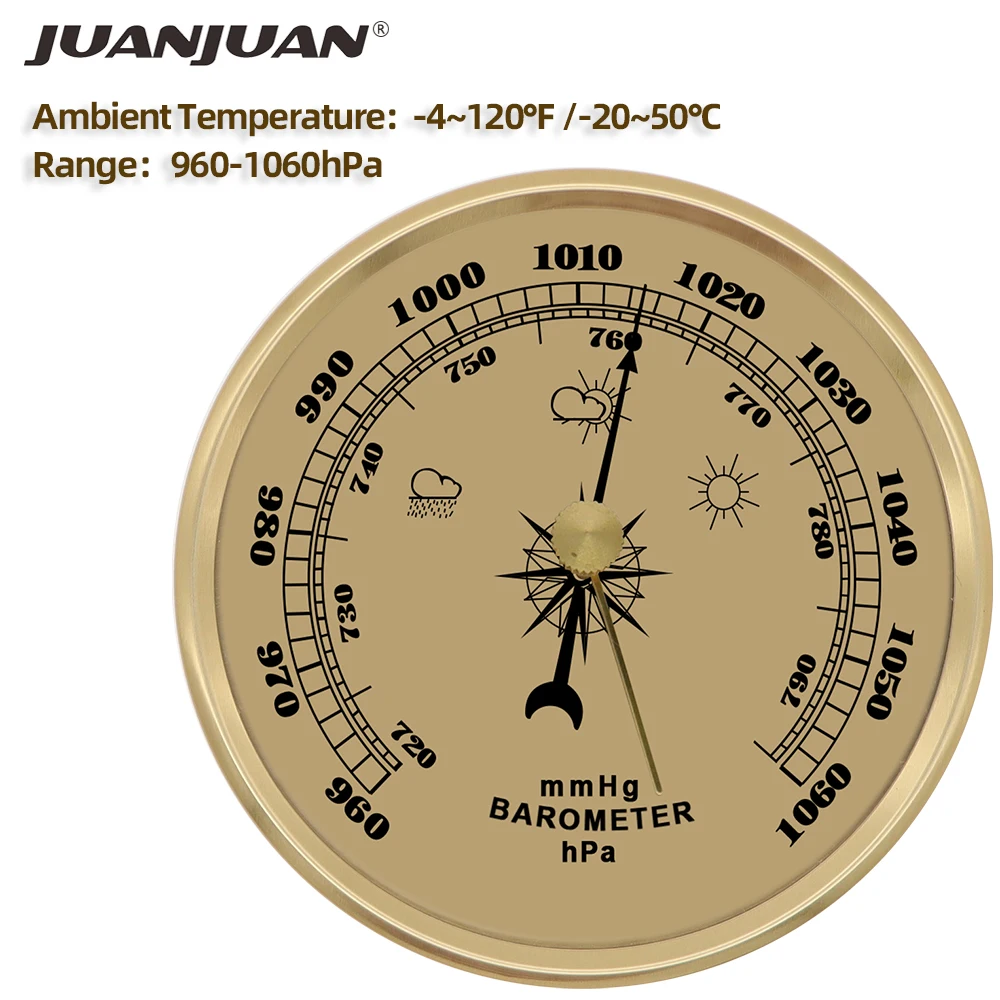 Compteur de Pression Atmosphérique Baromètre de Pêche, Station Météo  Intérieure et Extérieure pour Usage Domestique - AliExpress