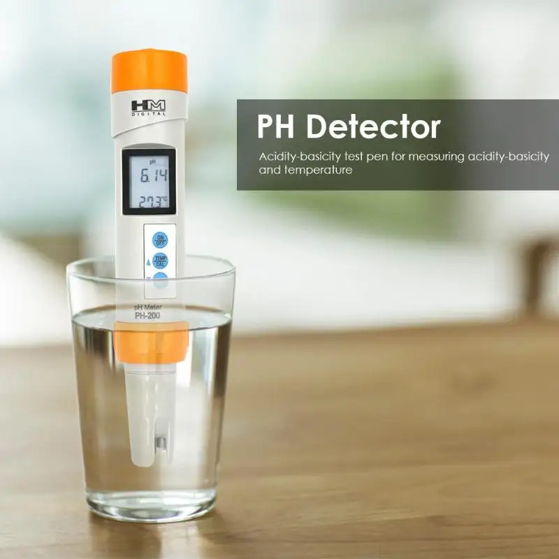 HM PH 200 ЖК цифровой дисплей Водонепроницаемый измеритель температуры детектор
