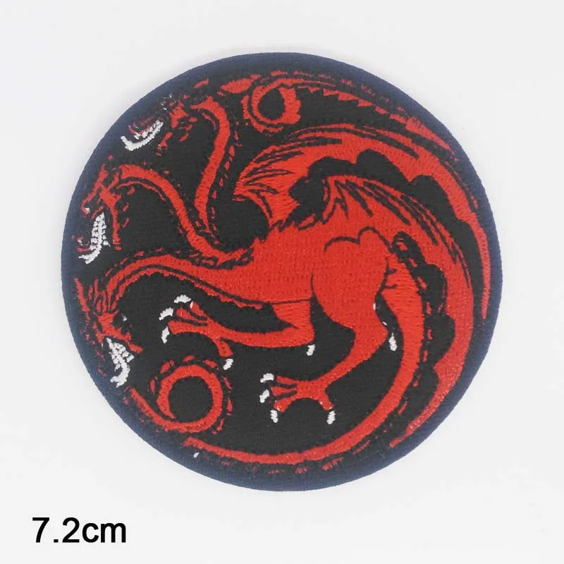 Новинка 2017 нашивка в виде дракона из игры престолов с вышивкой стиле панк для