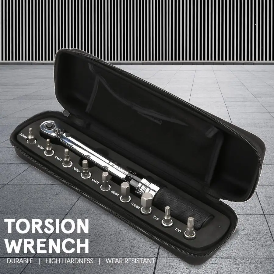 

10Pcs 1-25NM Bicycle Bike Torsion Wrench Adjustable Reversible Wrench Repair Hand Tools Kit Domestic Delivery