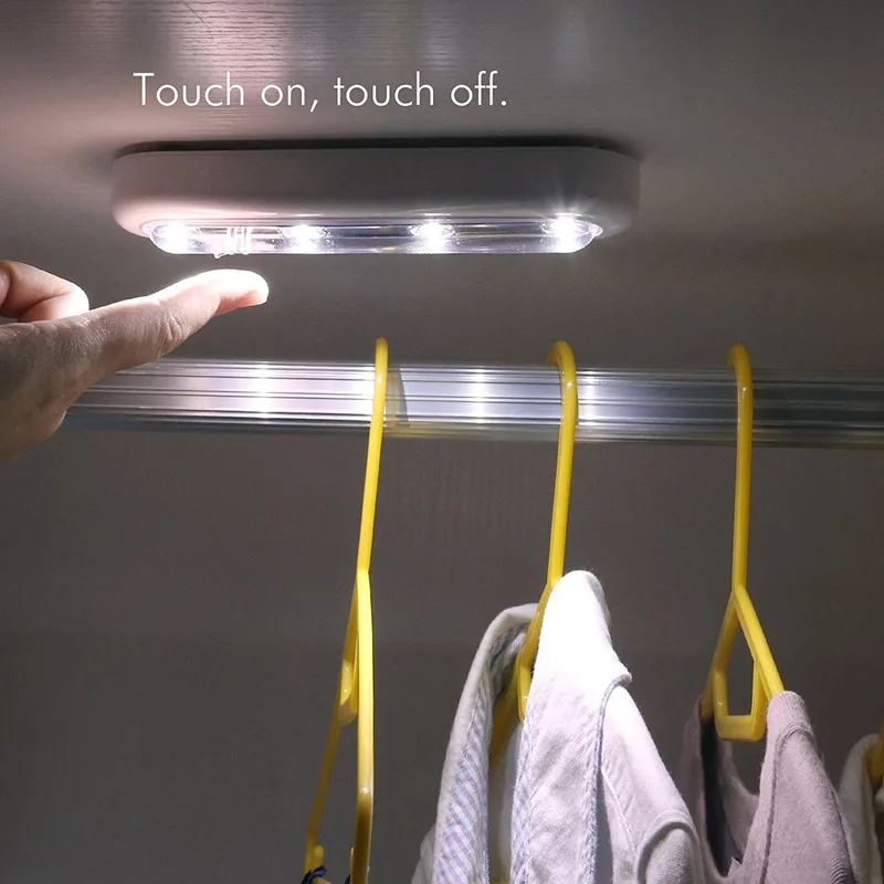 Беспроводной ночсветильник с 5 светодиодами лампа для шкафа чулана гардероба