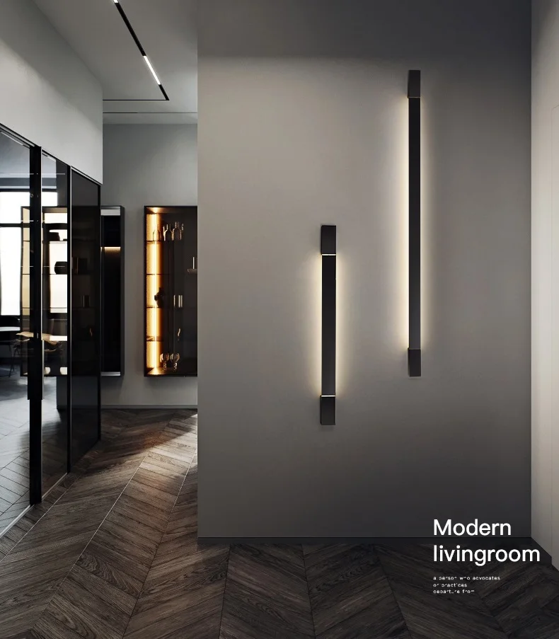 5. светильник настенный длинный. Minimalist led line wall lamp. скандинавский минималистический светильник длинный настенный. светильник длинный вертикальный.