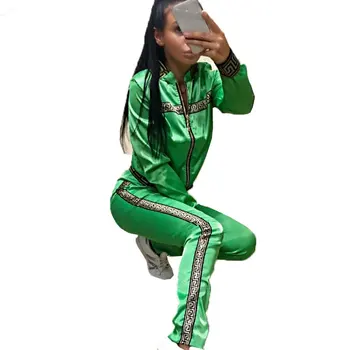 

2020 Autumn New Printing Sports Leisure Suit Piece Female Casual Outfits Women Tracksuits Two Piece Set Sweatsuit Woman Sets