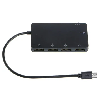 

Micro USB OTG 4 Port Hub Power Charging Adapter Cable For Smartphone Tablet