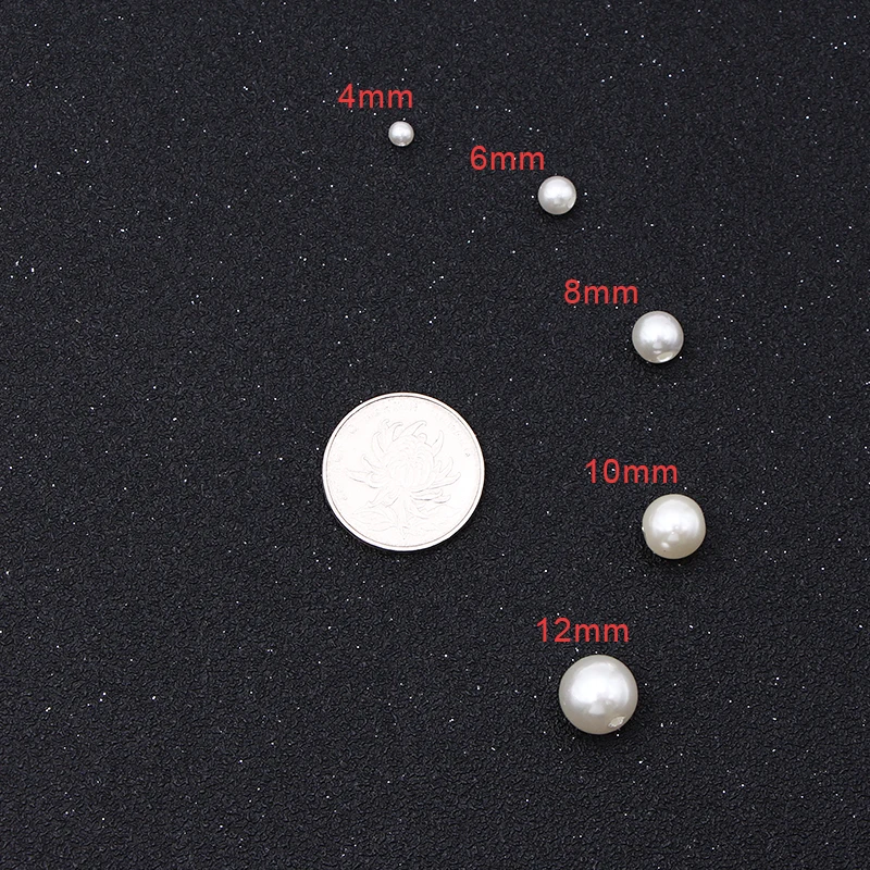 100 шт. 4/6/8/10/12/14 мм белого цвета высокого класса DIY европейский стиль бисер для одежды Перл ABS Свободные Круглые бусины для рукоделия для Модные украшения для изготовления