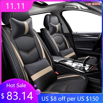 

CAR TRAVEL Leather car seat cover For lancia delta changan cs35 mercedes ml w163 kia sportage 3/4 ford figo car seats