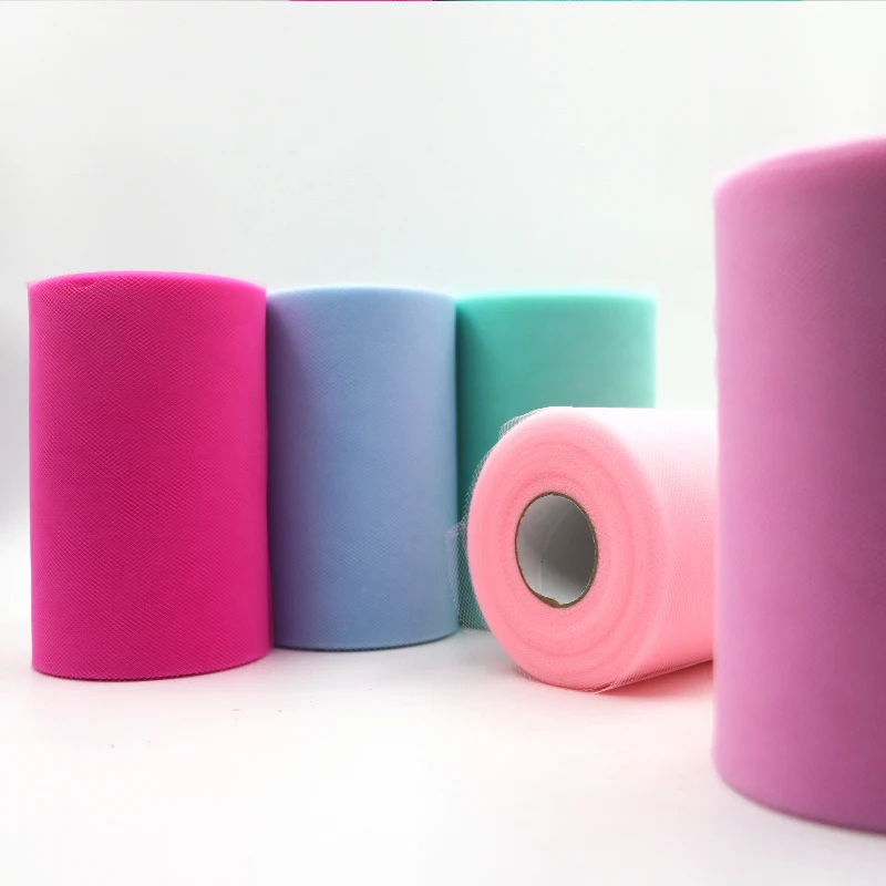 Rotolo Di Tulle Rosa Chiaro Per Decorazioni – 15,2 Cm X 91,4 Mt, Tessuto Rete Per Tutù E Festa - 3