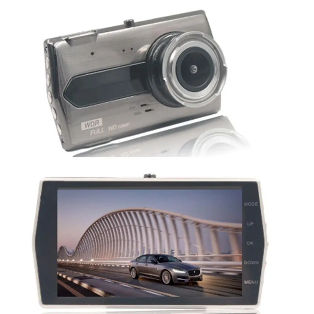 Вождения Регистраторы 4 дюйма прочный Dash Cam Водонепроницаемый Видеорегистраторы для автомобилей универсальный Автоматическое включение/выключение