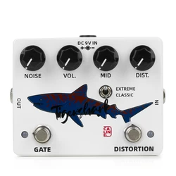 Caline DCP-09 Tigershark Heavy Metal Distortion & Noise Gate 2-in-1 Effect Pedal True Bypass Electric Guitar Parts & Accessories