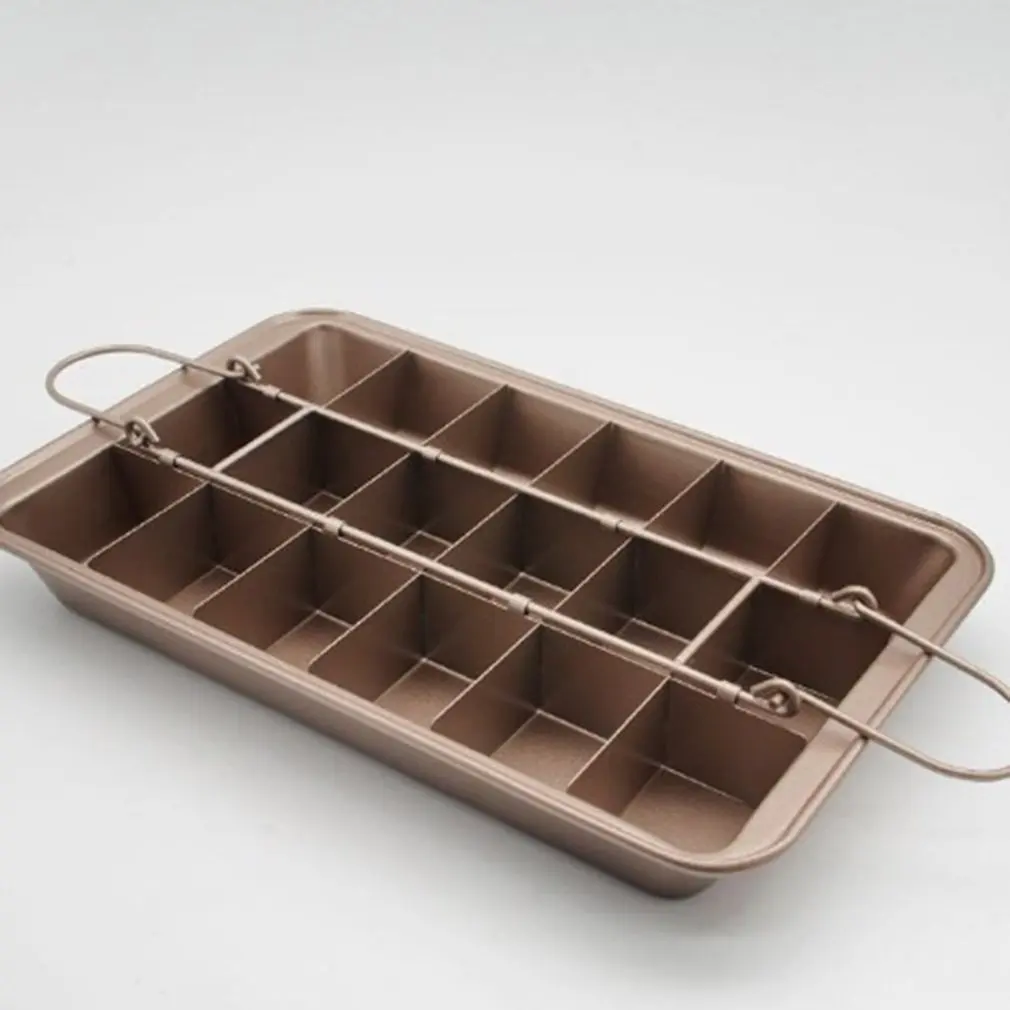 

Professional Non-Stick Brownie Pan with Divider Carbon Steel Baking Pan Bread Cake Oven Baking Mold Bakeware Tray
