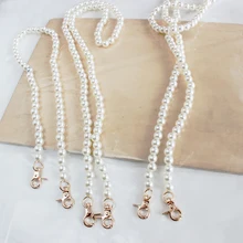 60cm 120cm Portable Imitate Pearl Bag Strap Belt Handles Chain Women Handbag Shoulder Bag Strap Replacement Long Bag Accessories