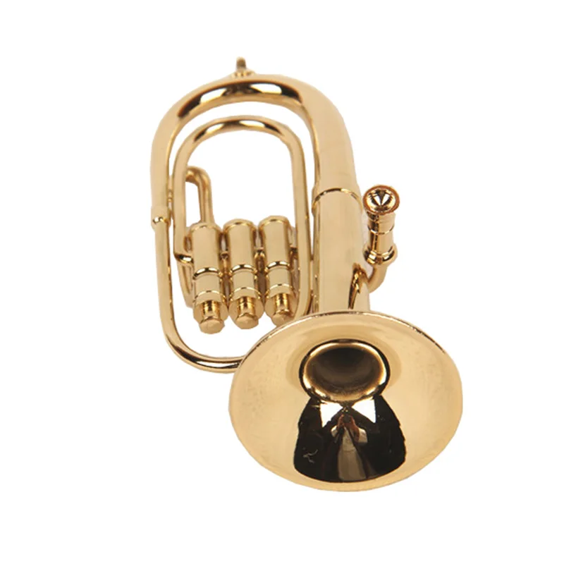 Euphonium Model Copper Gilded Musical Instrument Modle Music School Gift