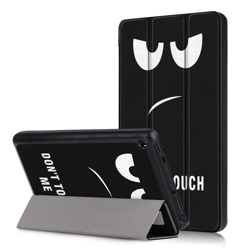 Чехол для Amazon New Fire 7 чехол с принтом PU кожаный чехол-подставка для Amazon Fire 7 9th generation чехол Funda+ стилус - Цвет: H