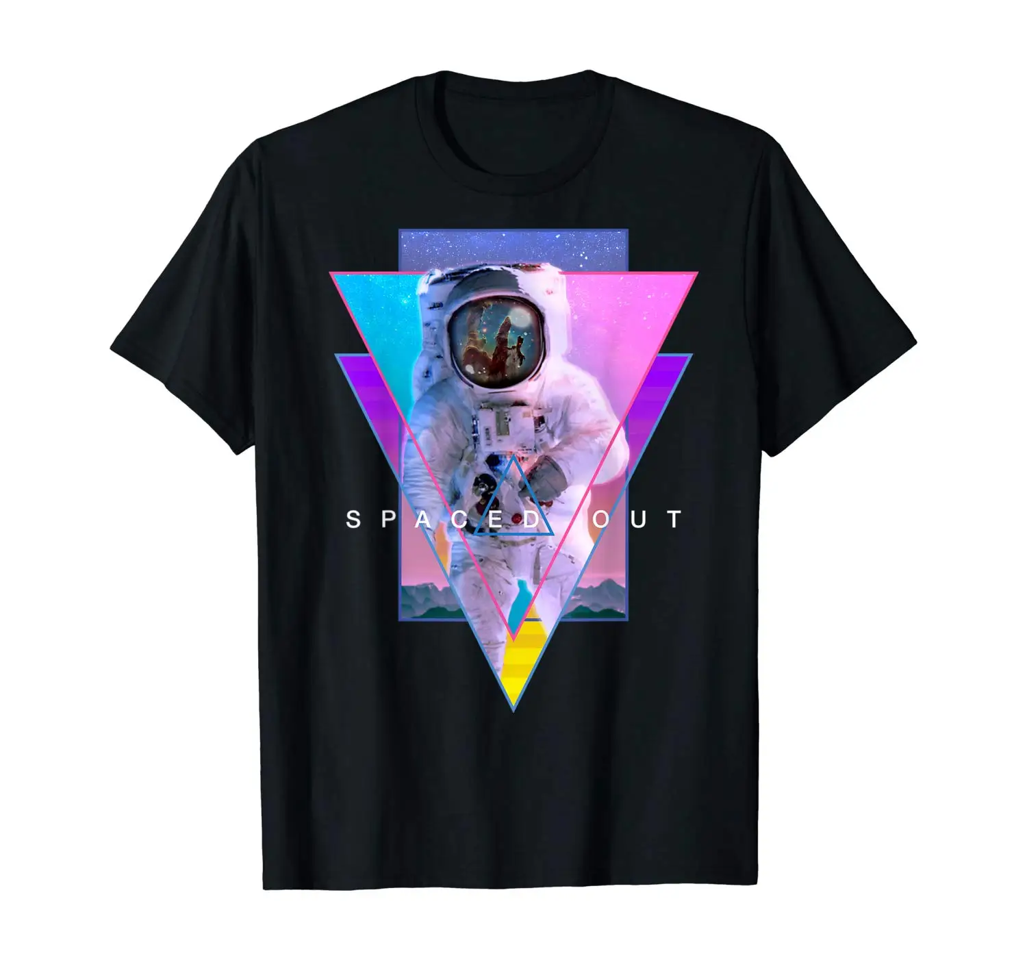 Астронавт растянуты эстетики Vaporwave космического пространства Art