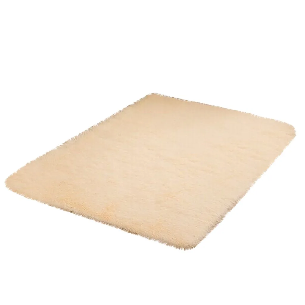Ковры из овчины и искусственного меха для дома, спальни, детей, гостиной, стула, теплые, высокое качество, Нескользящие, белый, серый, плюшевый коврик