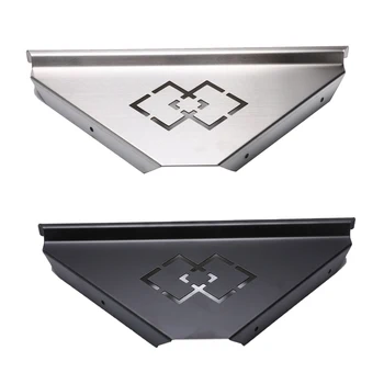 

Punch Free Stainless Steel Bathroom Corner Shelves Wall Mounted Rack Shower Storage Triangle Basket Bahtroom Accessories Set