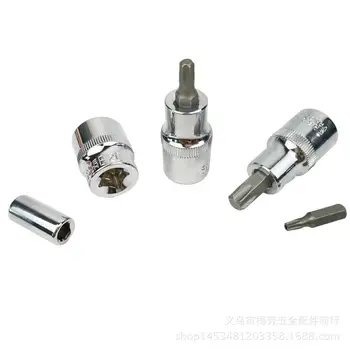 

GloryStar 29Pcs Star Torx Sockets Set & Bit Male Female E & T Sockets Ratchet Screwdriver Bit for Mechanics Security Repair