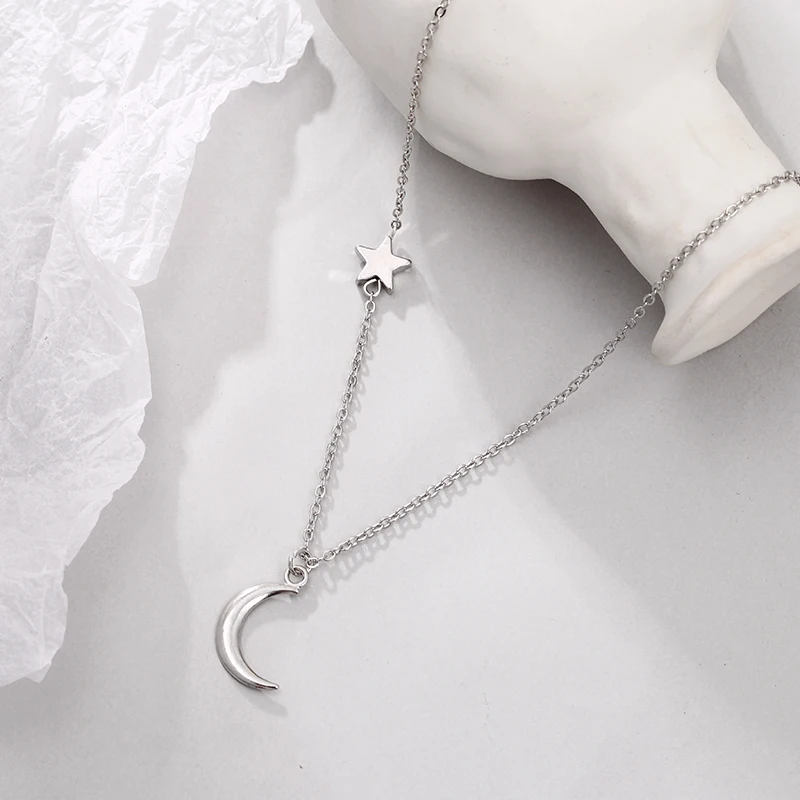 Геометрическая подвеска со слоями, ожерелье, новая мода, Трендовое женское простое ожерелье, подарок на день рождения, ювелирных изделий - Окраска металла: xz40yin
