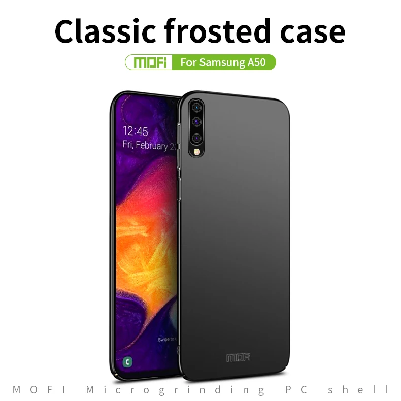 Оригинальный классический матовый чехол MOFi для Samsung A50 жесткий защитный задней