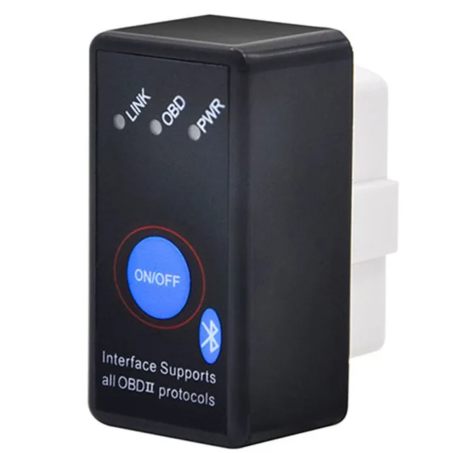 Elm 327 Bluetooth OBD2/OBD II V2.1 интерфейс работает на Android Torque OBDII 2 ELM327 Bluetooth Автомобильный диагностический сканер - Color: swith bluetooth v2.1