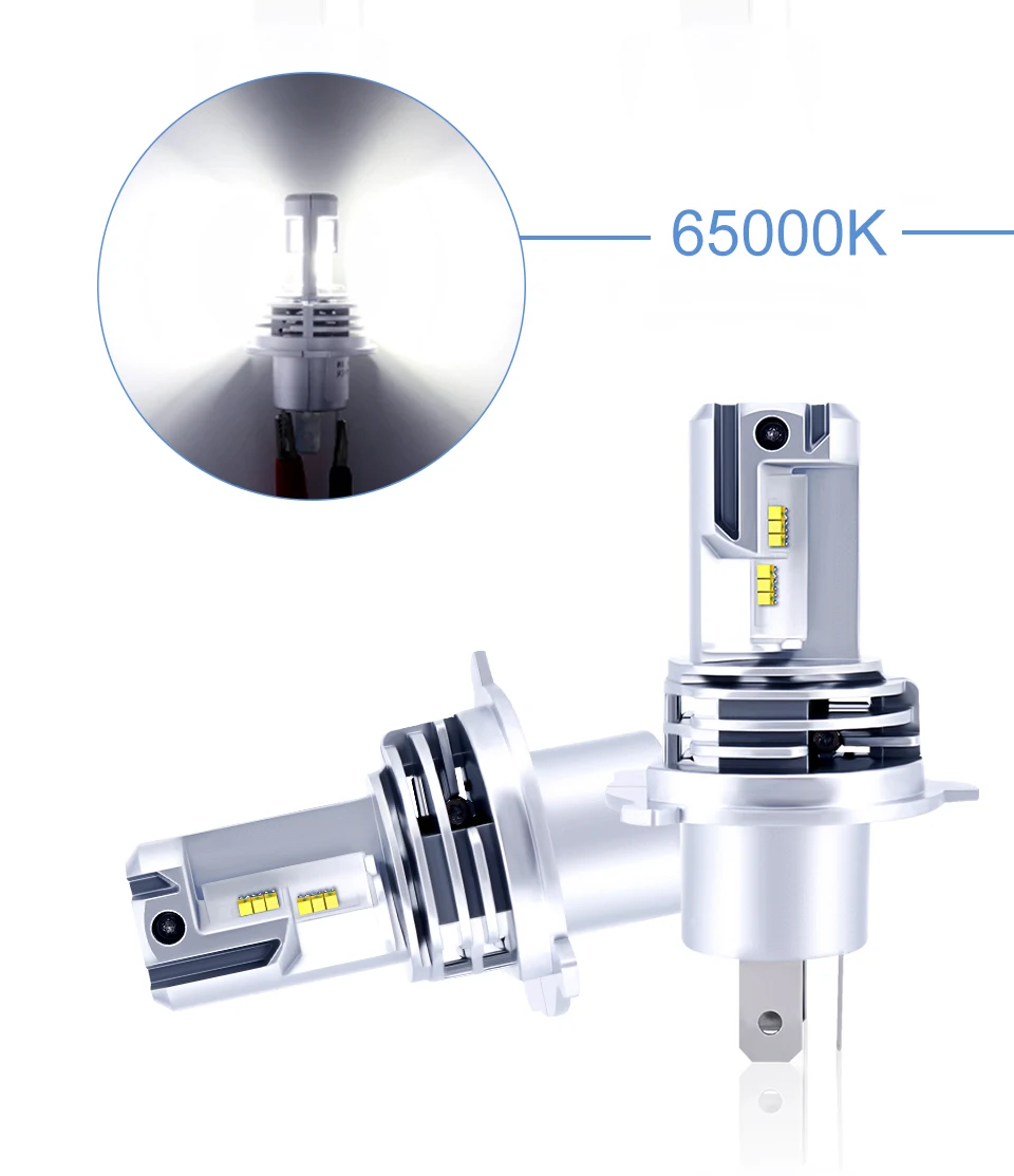 Avacom 2X зэс чип светодиодный H4 H7 фар автомобиля H8 H9 HB3 H11 HB4 9005 9006 Hi/короче спереди и длиннее сзади) луч Вентилятор охлаждения УДАРА светодиодный Авто противотуманных фар 12V автомобили