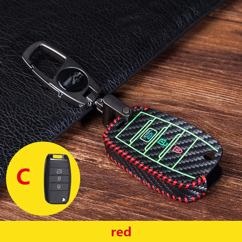 Светящийся Кожаный Автомобильный ключ для Kia Ceed Rio Sportage R K3 K4 K5 Sorento Cerato Optima 2015 2016 2017